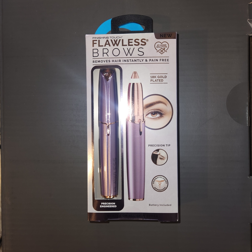LOT OF 3 BNIB Finishing Touch Flawless Brows Hair Remover in Purple and Gold